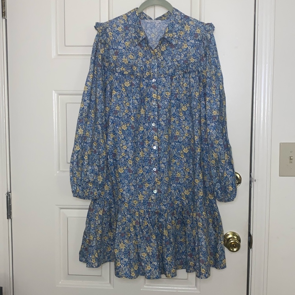 Floral Blue Dress